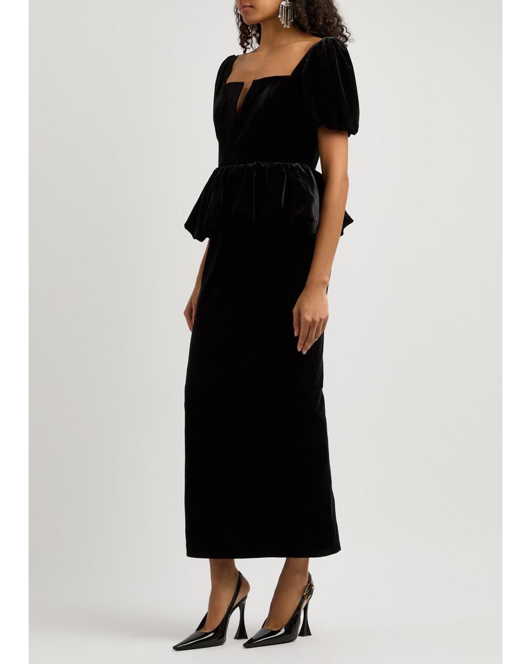 Peplum midi dress sale