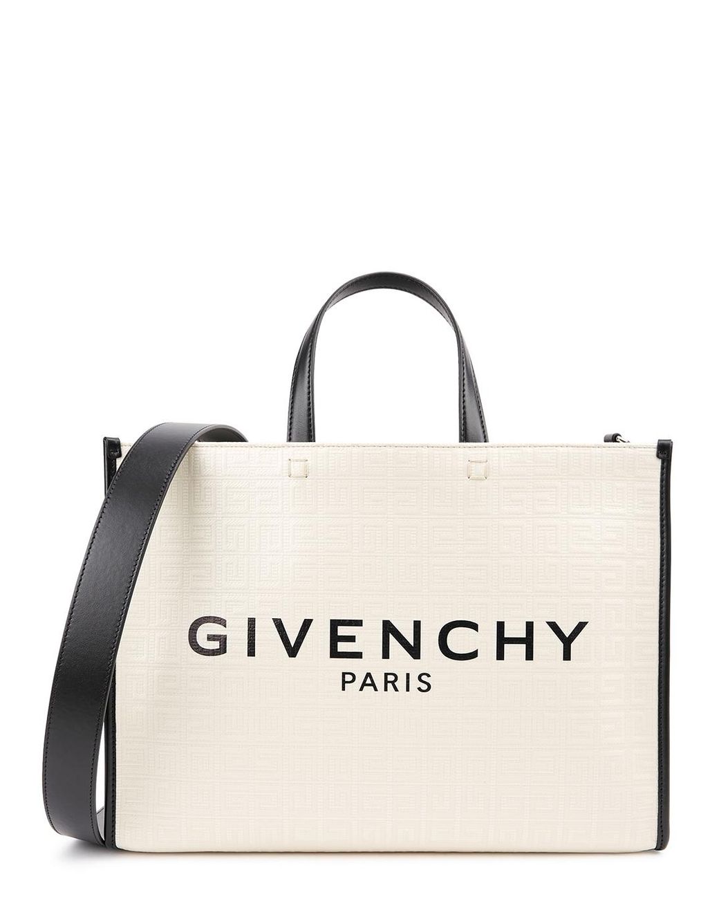 Givenchy G-tote Medium Ivory Coated Canvas Bag in Natural | Lyst