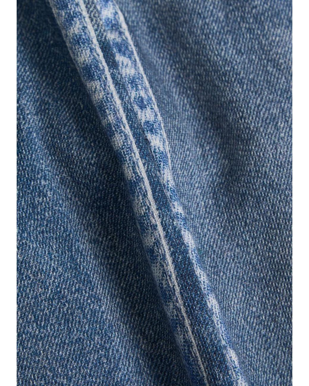 Rag & Bone Blue Denim Print Terry Sweatpants