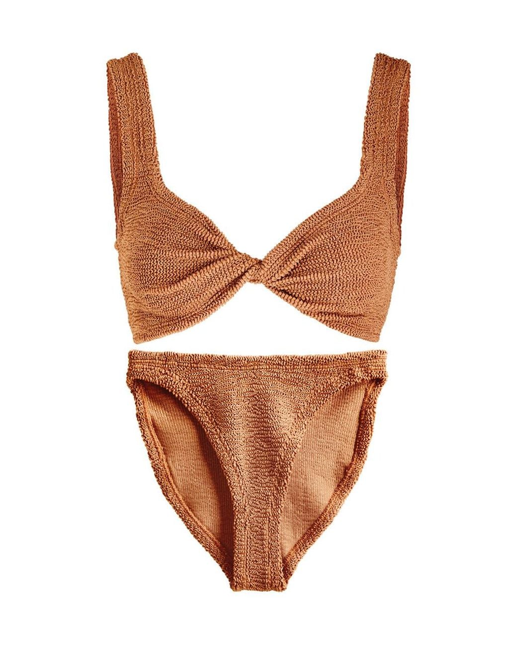 Hunza G White Juno Crinkle Bikini