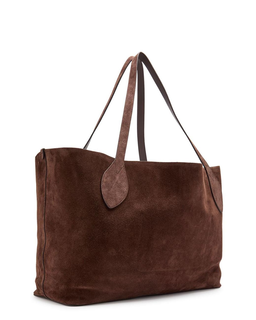 Mulberry Brown Oversized Suede Tote Bag