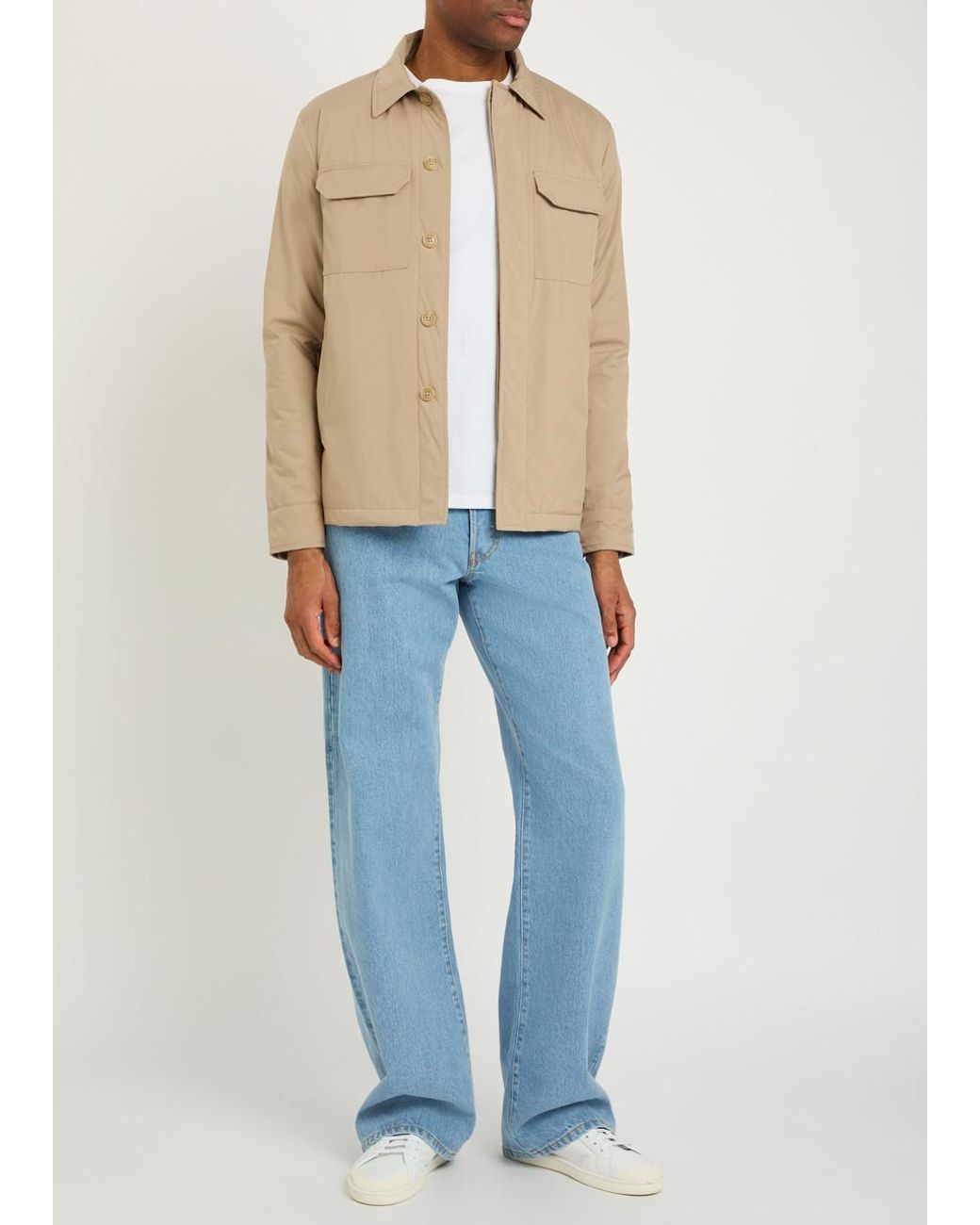 Aurélien Natural Quilted Shell Jacket for men