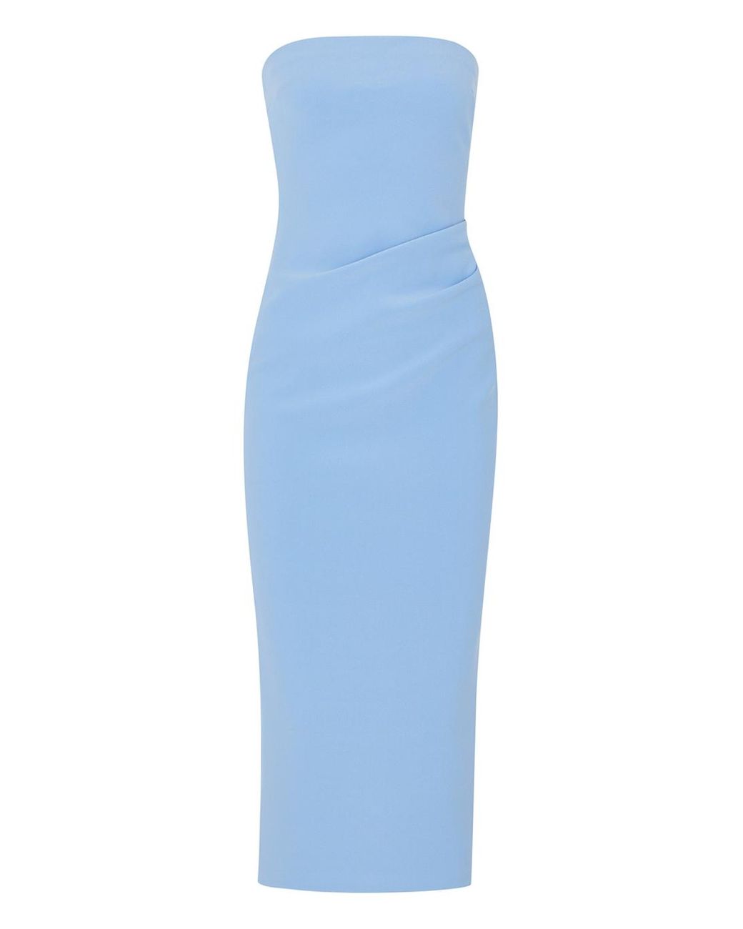 Bec & Bridge Karina Strapless Midi Dress in Blue | Lyst
