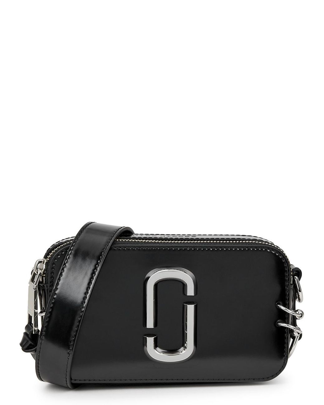 Marc Jacobs The Pierced Snapshot Leather Crossbody Bag in Black Lyst