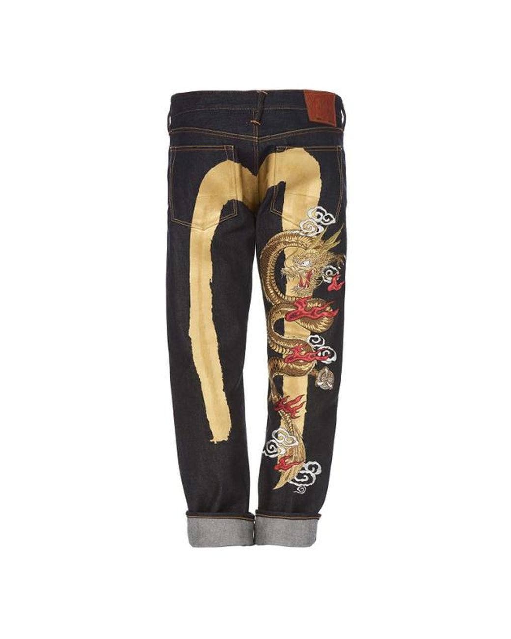 Evisu Regular-fit Daicock Print Denim Jeans With Dragon Embroidery in ...