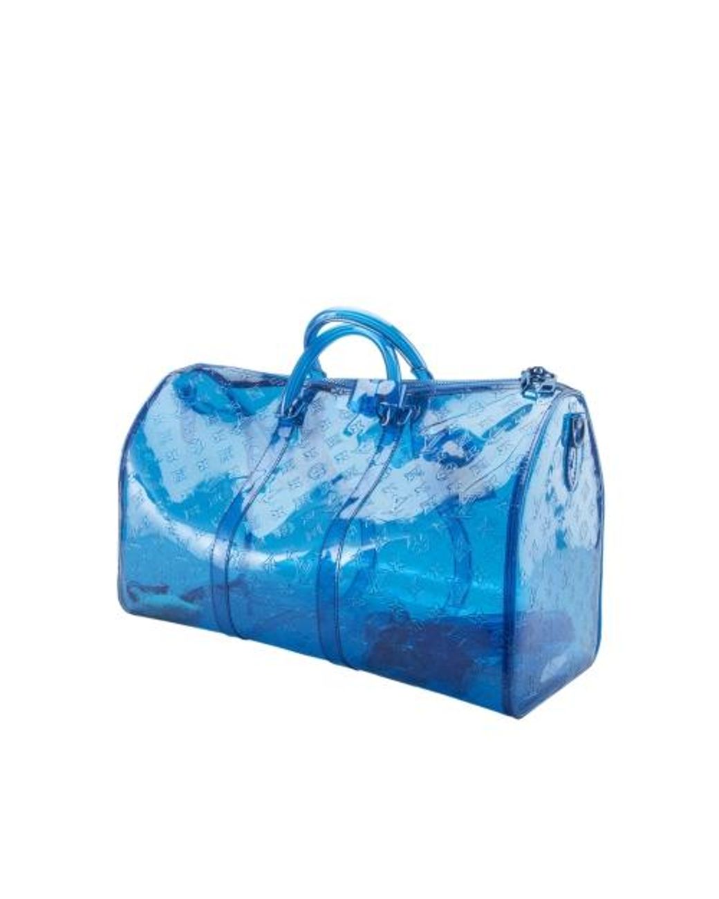 Louis Vuitton mini keepall bag 25 virgil abloh shoulder strap in canvas and  pvc-100697 Brown Cloth Plastic ref.860004 - Joli Closet