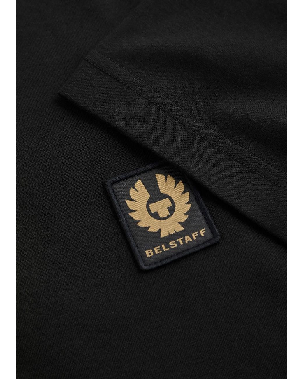 Belstaff Black Logo Cotton T-Shirt for men