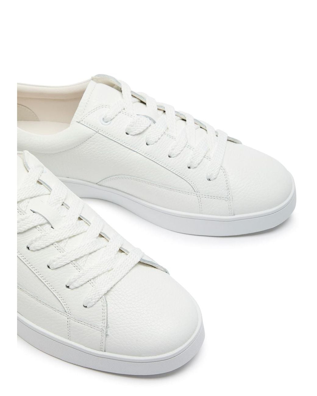 Jude Llow White Nico Panelled Leather Sneakers for men