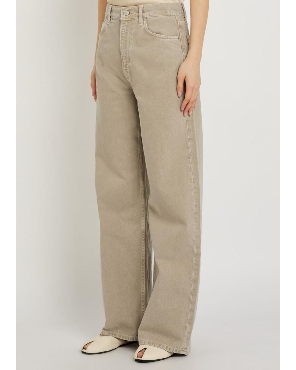 Reformation Natural Cary Wide-Leg Jeans