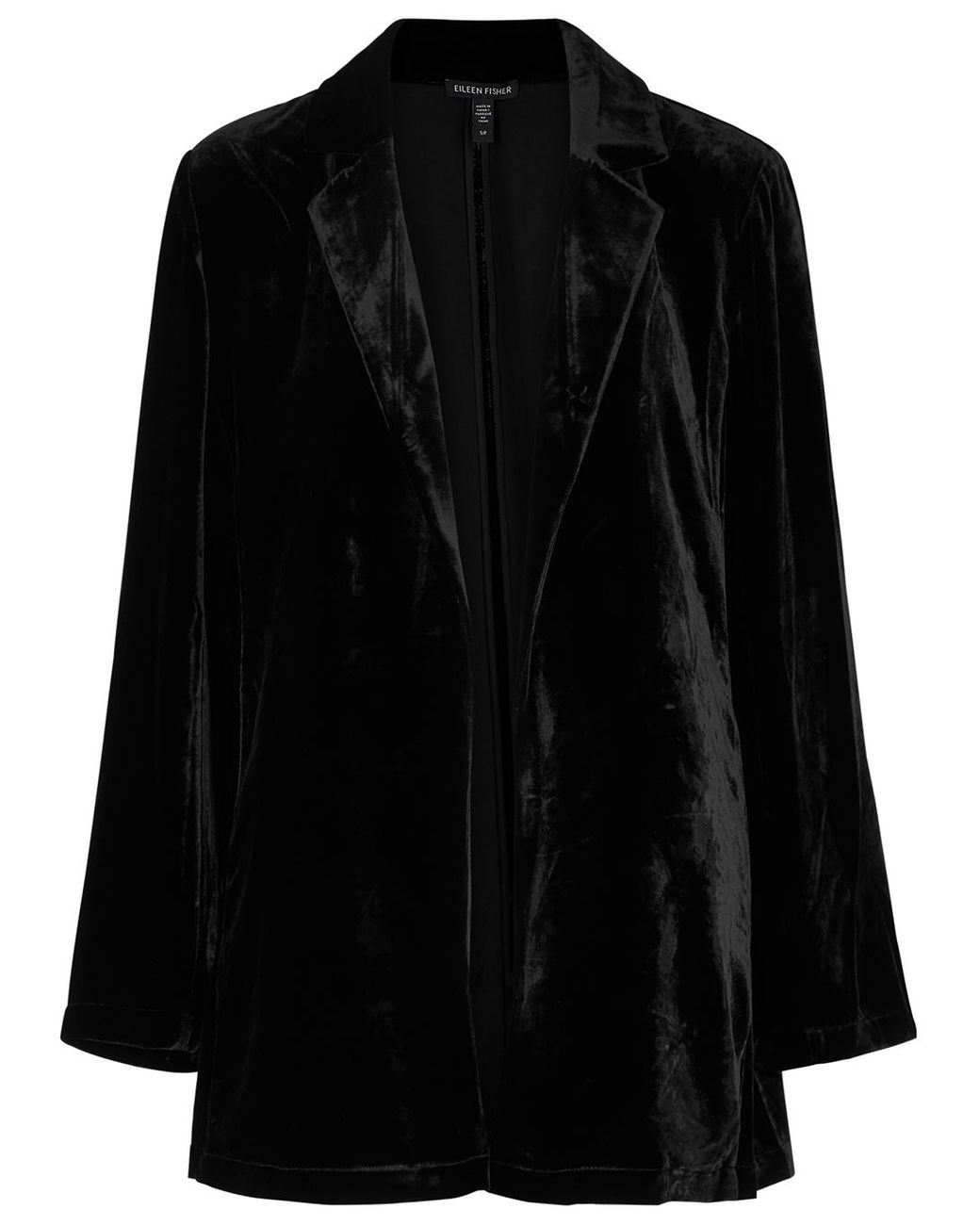 Eileen Fisher Velvet Blazer in Black Lyst