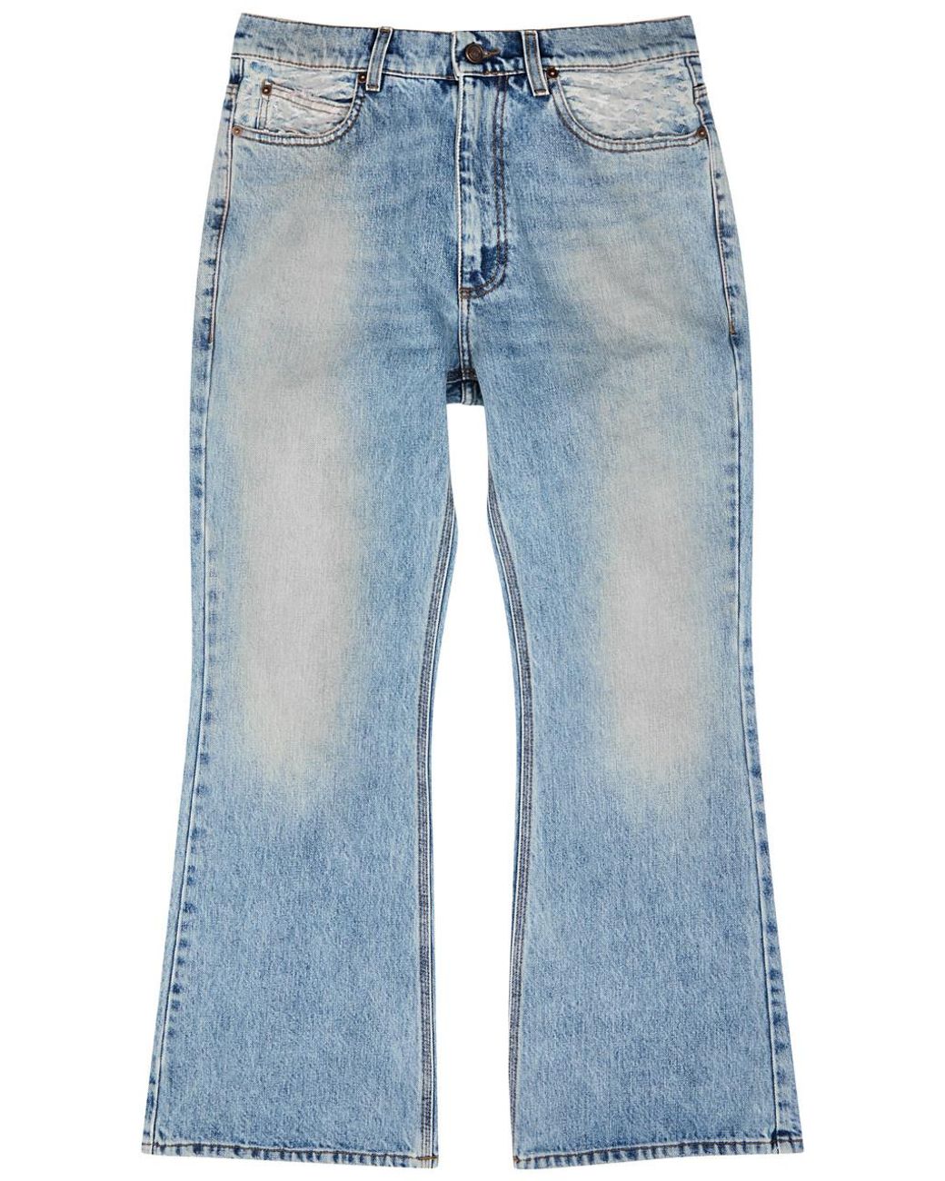 ERL Patchwork Stars Flared Jeans in Blue for Men | Lyst