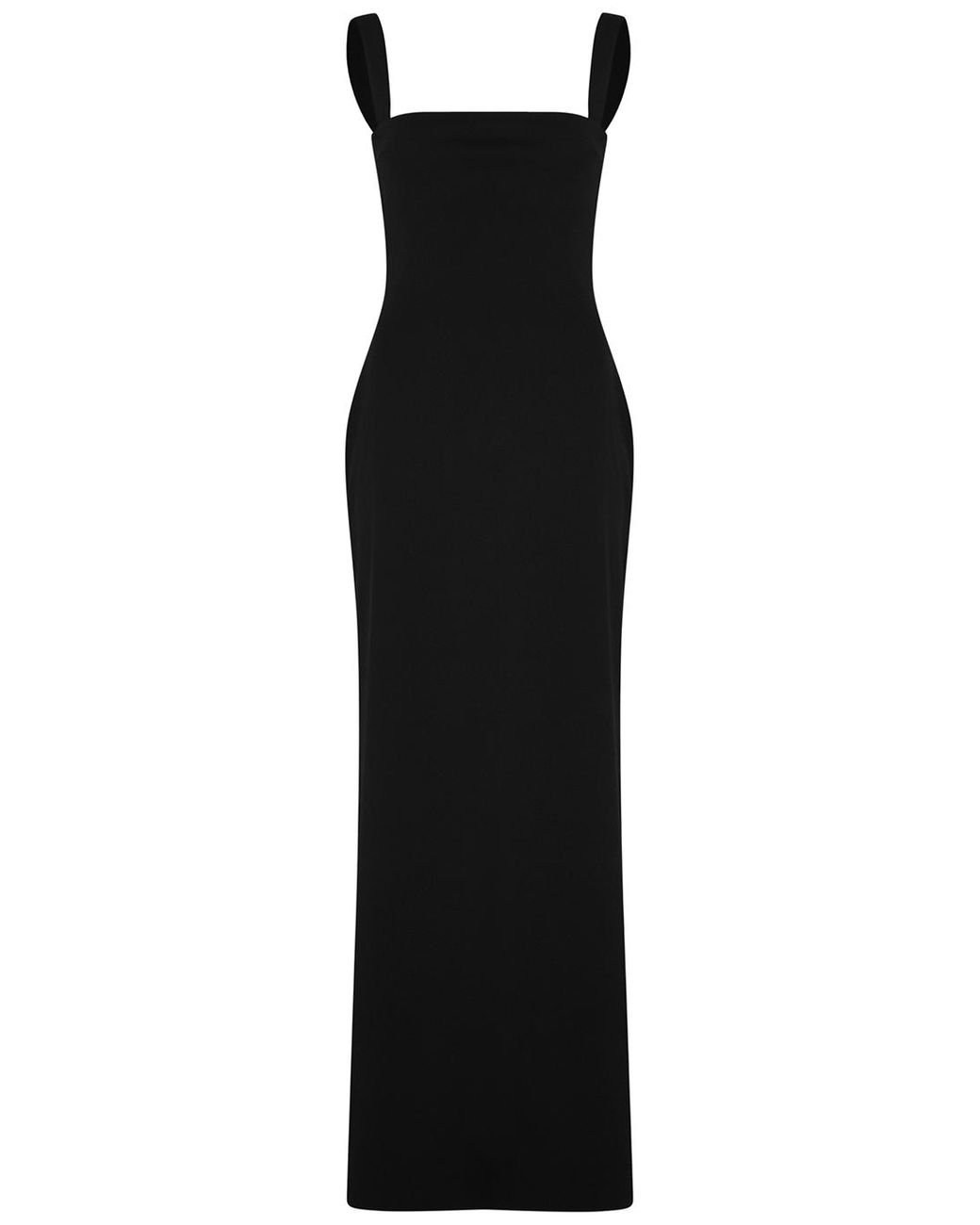 Solace London Joni Square-neck Maxi Dress in Black | Lyst