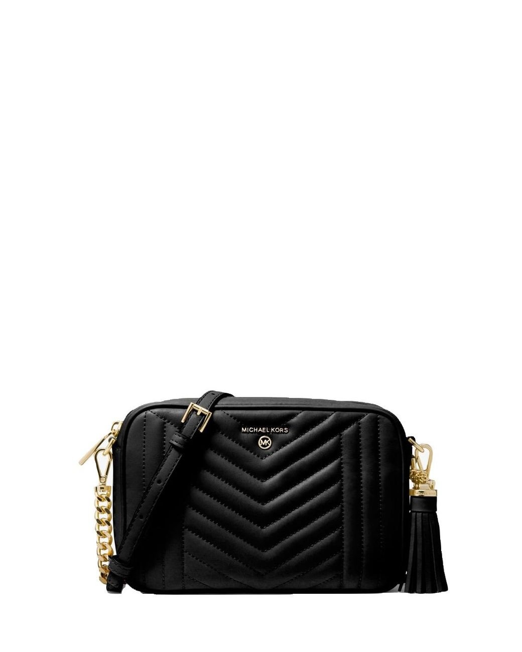 MICHAEL Michael Kors Jet Set Charm Chevron Leather Camera Bag in