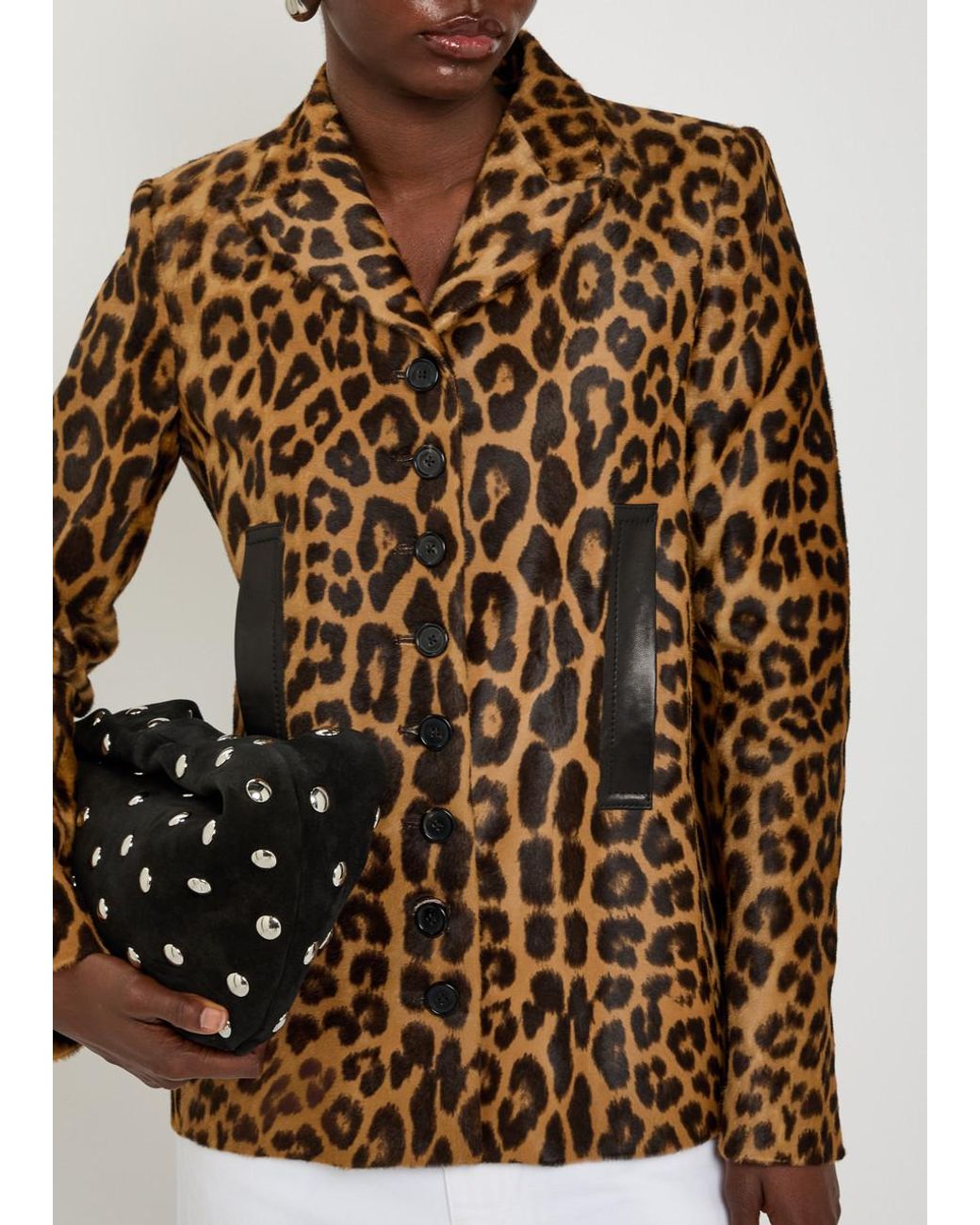 Khaite Brown Saraphina Calf-Hair Jacket