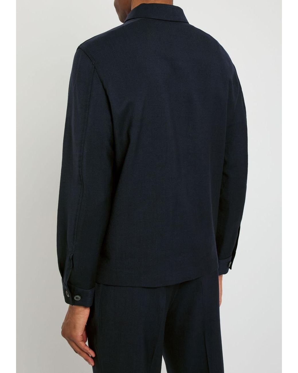 Sunspel Blue Wool Jacket for men