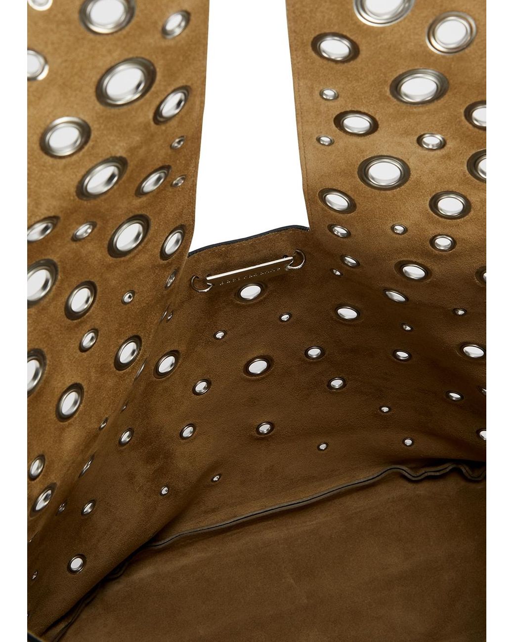 Paco Rabanne Medium Eyelet-embellished Leather Tote in Black