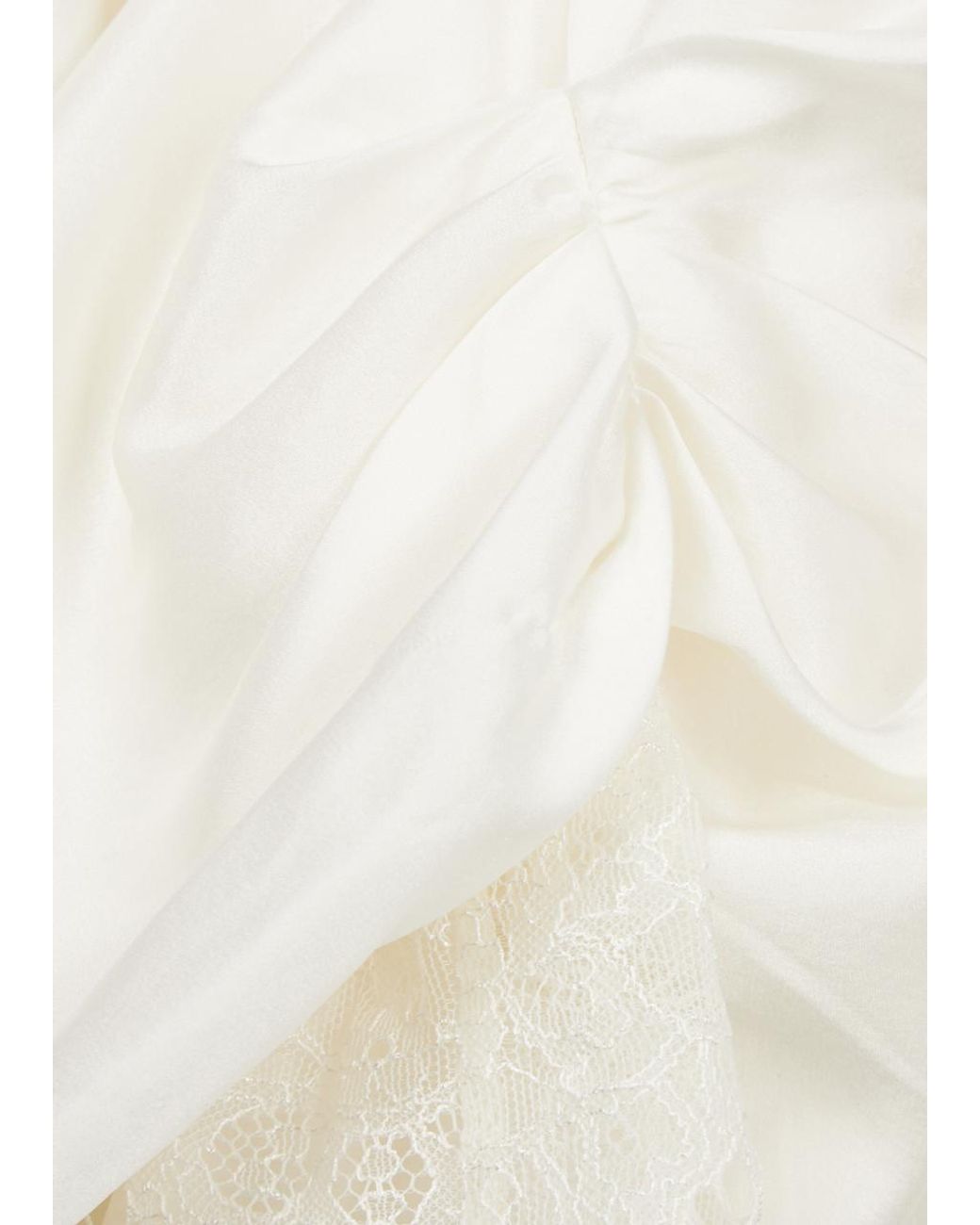 chinese dress ladies BRULEE MINI DRESS IN IVORY SILK SATIN – DE LA VALI OFFICIAL main image 0