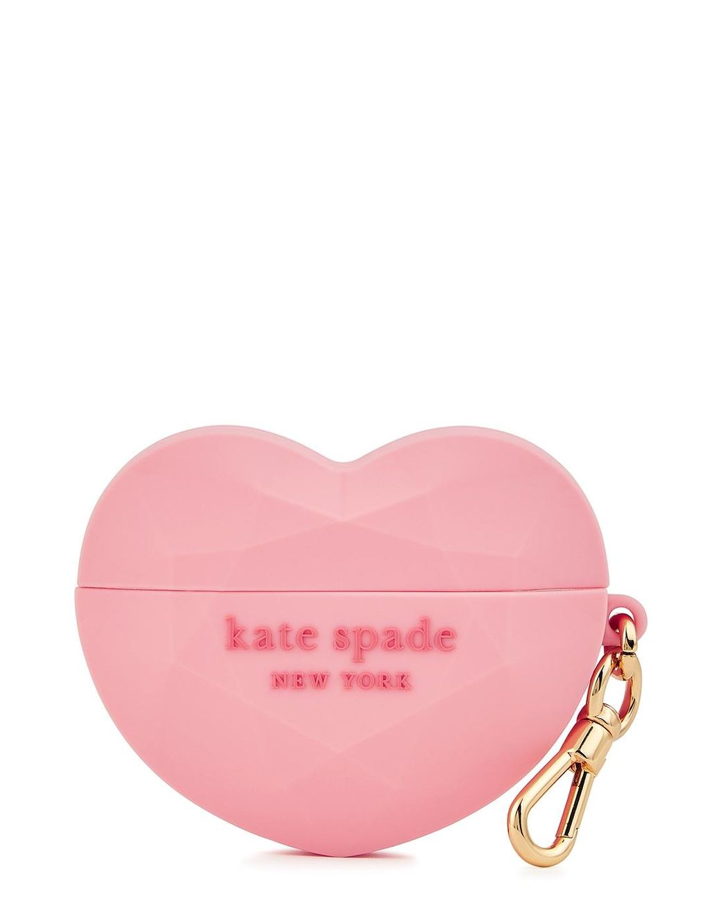 Kate Spade Women's Pink Candy Heart Rubberised Airpods Pro Case