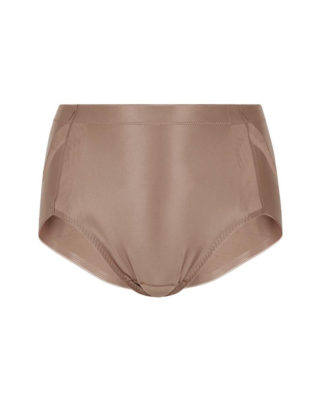 Spanx Booty Lifting Satin Briefs in Brown
