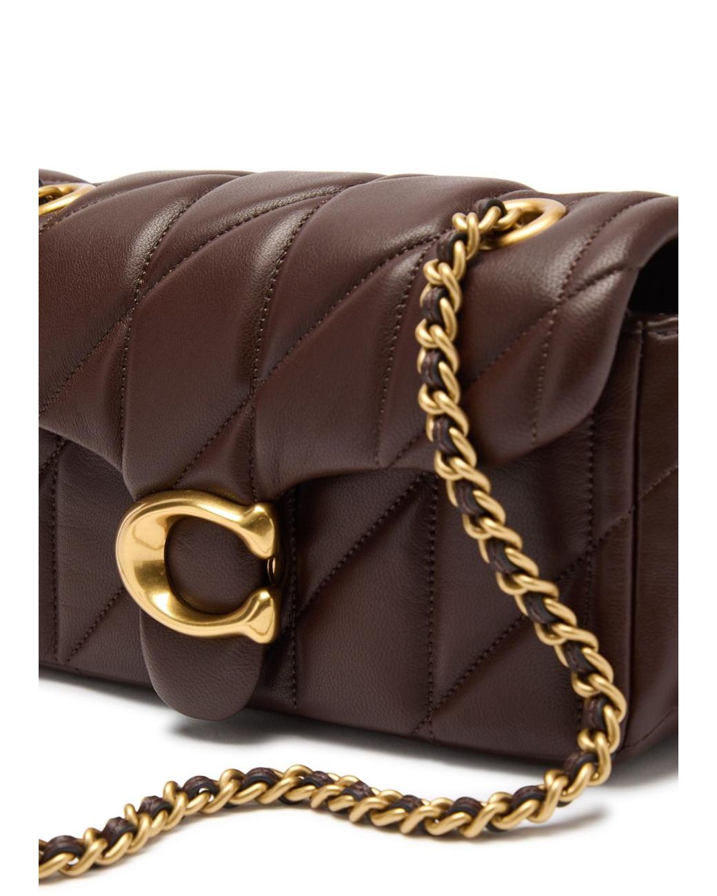 靴/バッグ Coach Mini Quilted Shoulder Bag Dark Brown COACH Tabby 20 Quilted Leather Shoulder Bag in Brown | Lyst