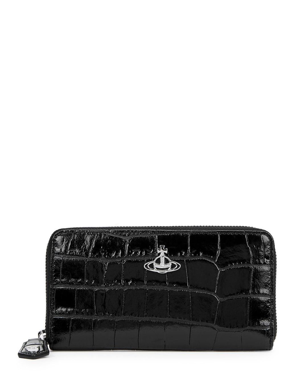 Vivienne Westwood Crocodileeffect Leather Wallet in Black Lyst