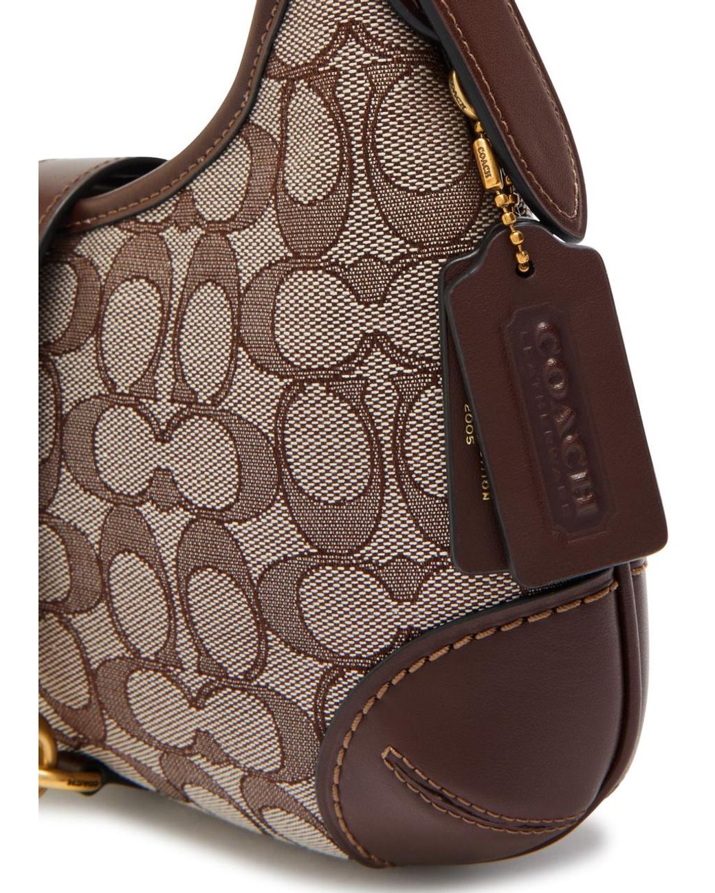 COACH Originals Signature Leather Shoulder Bag in Brown | Lyst UK