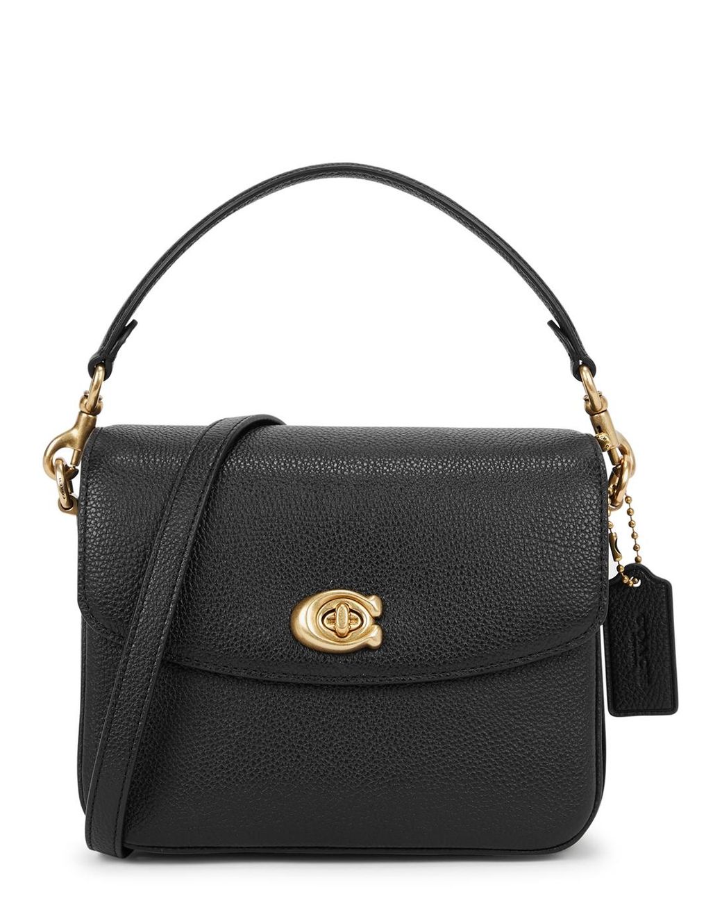 COACH Cassie 19 Black Leather Crossbody Bag Lyst