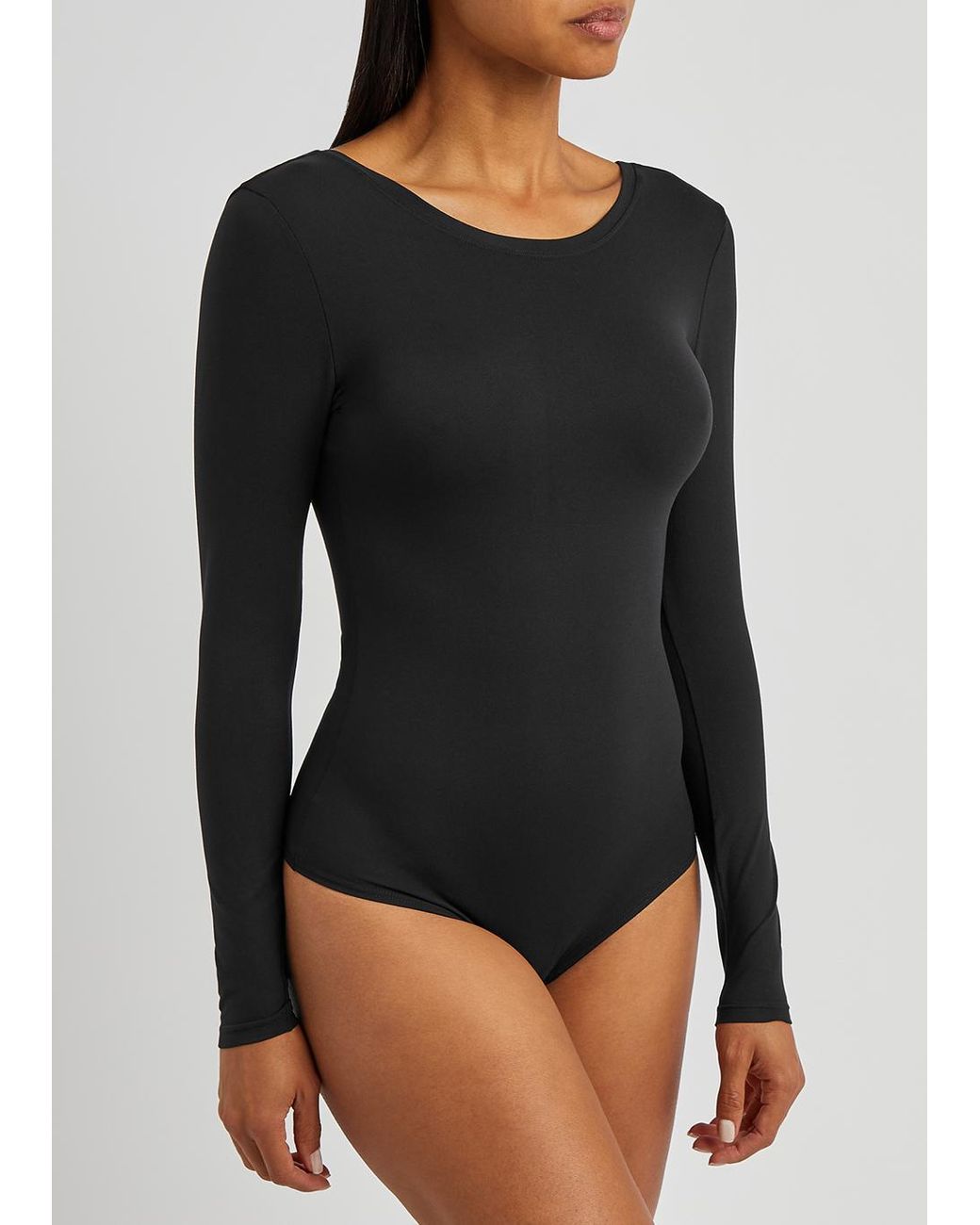 Spanx SUIT YOURSELF LONG SLEEVE THONG BODYSUIT - Body - classic black/black  