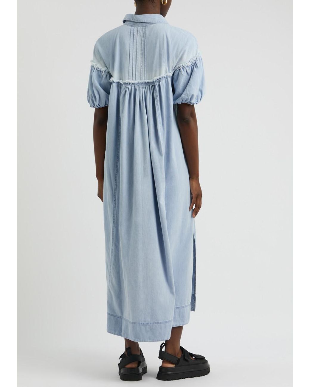 chinese dress ladies Free People We The Free Come As You Are Denim Maxi Skirt -  Sun Diego  Boardshop