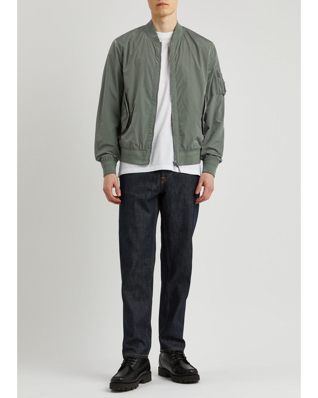Belstaff bomber jacket green discount