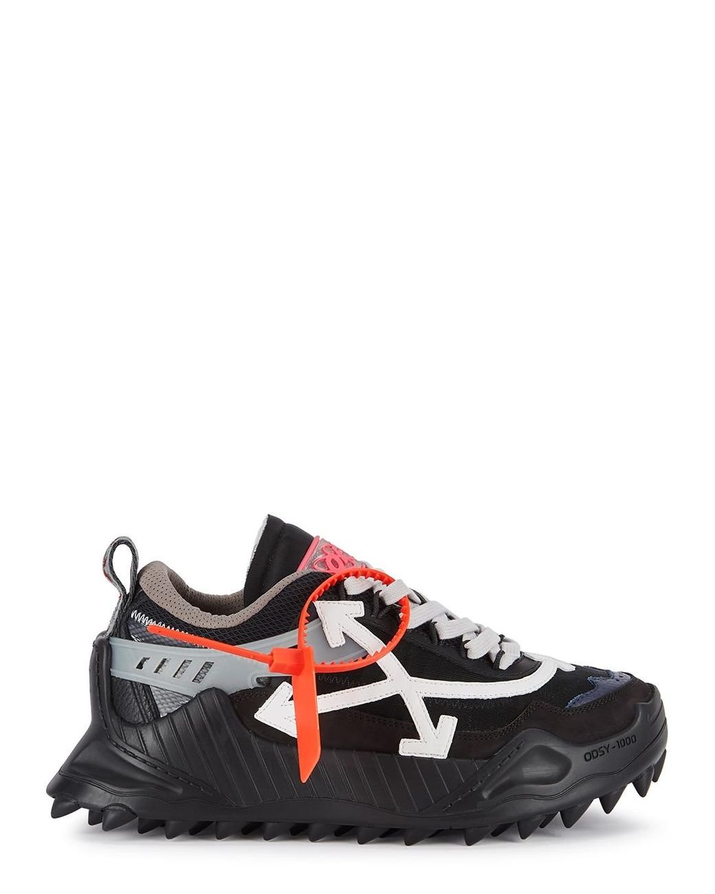 Off-White c/o Virgil Abloh Odsy 1000 Black Panelled Sneakers | Lyst