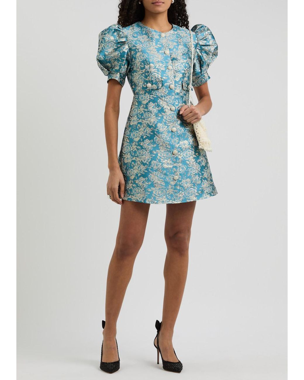 【英国発Sister Jane】Bow-embellished cloque mini dress Sister Jane Bow-embellished cloqué mini dress - Dresses