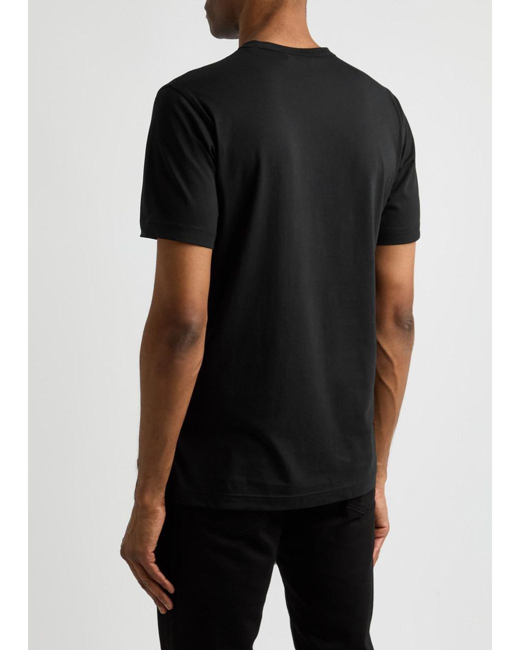Belstaff Black Logo Cotton T-Shirt for men