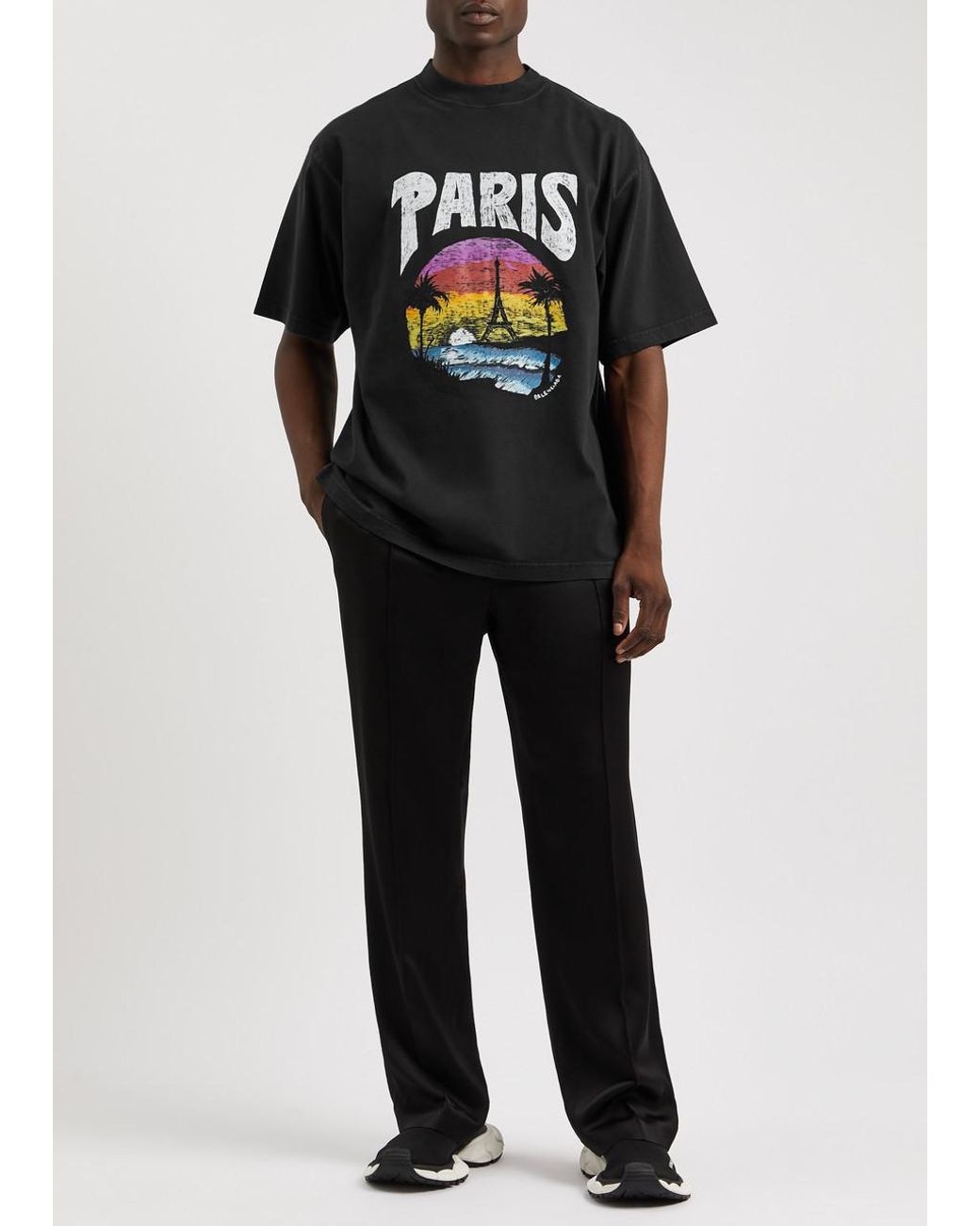 Balenciaga Paris Tropical T-shirt | White | FARFETCH