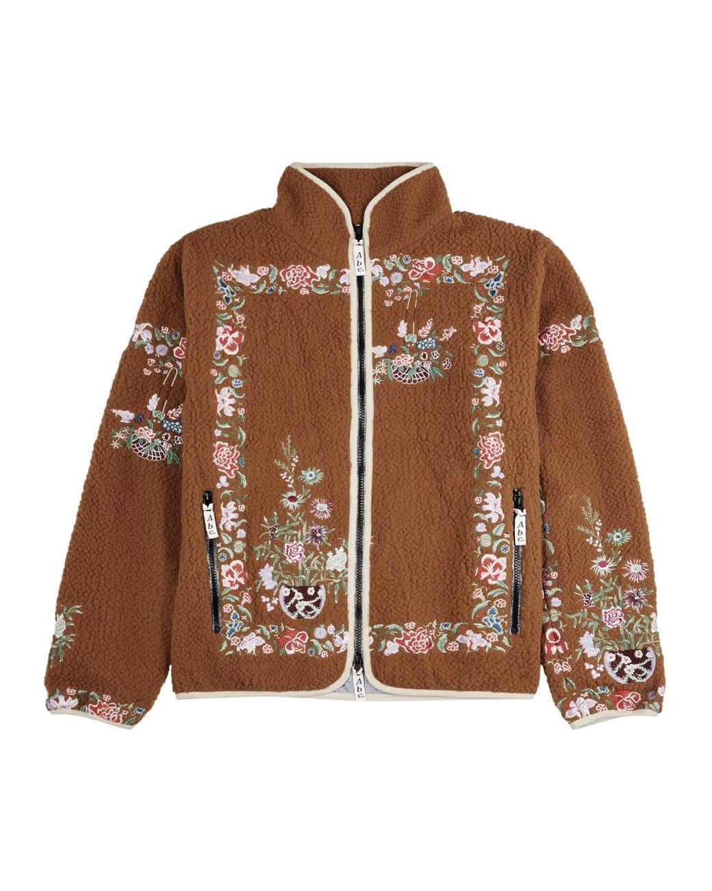 Fleece on sale jacket embroidery