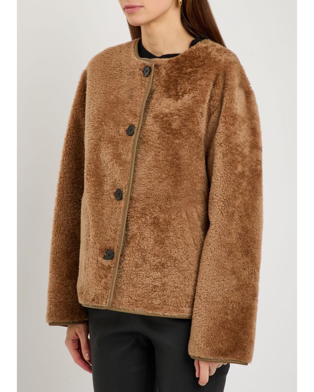 Arma Brown Lucine Reversible Leather Jacket