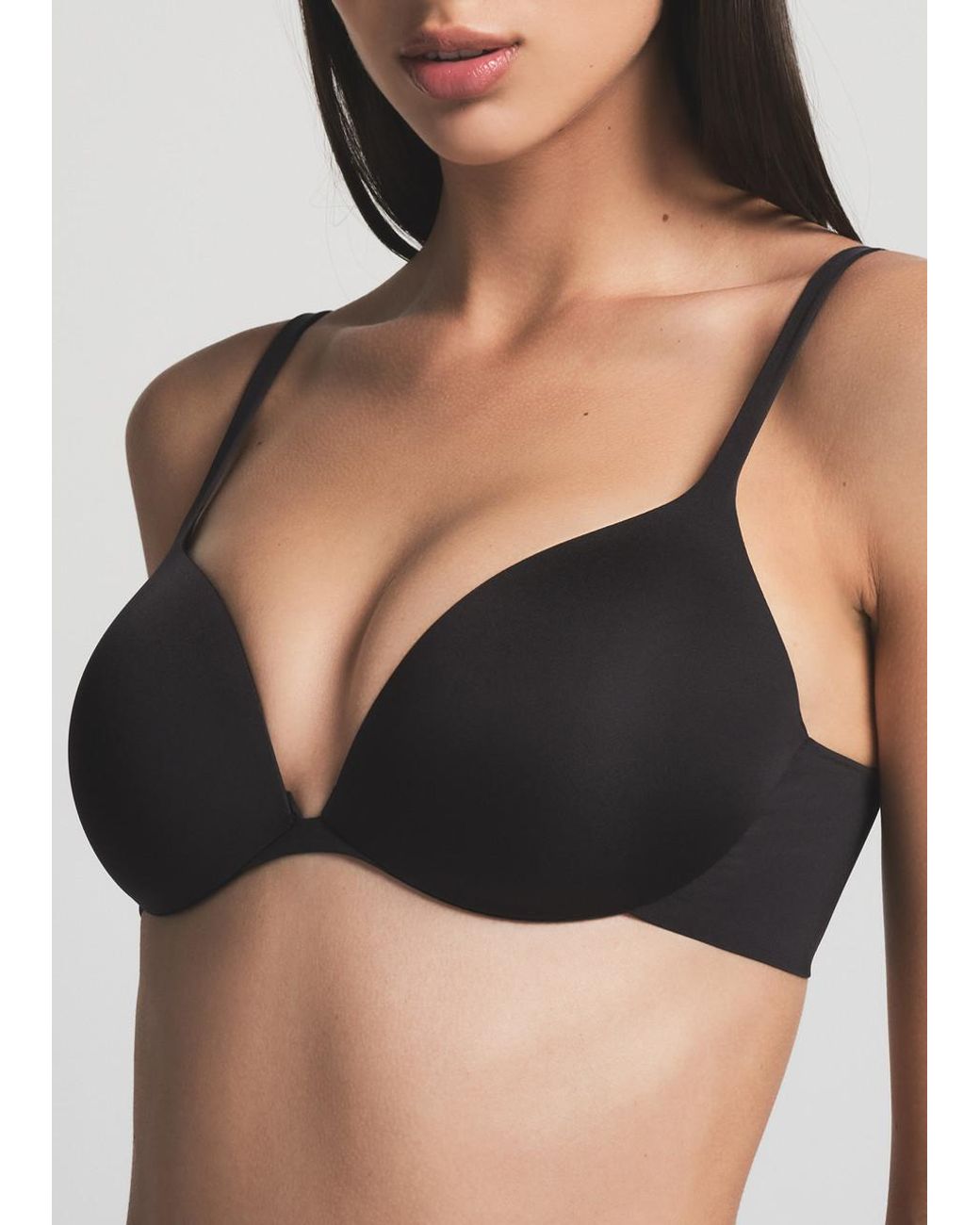 Skims Black Teardrop Push-Up Bra