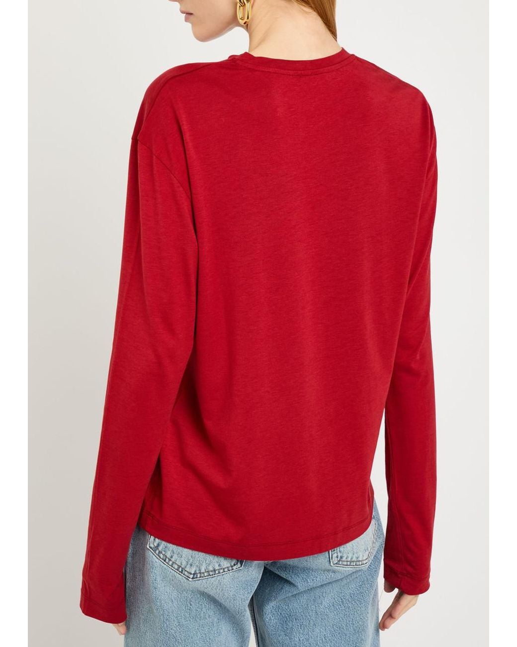 Totême  Red Jersey Top