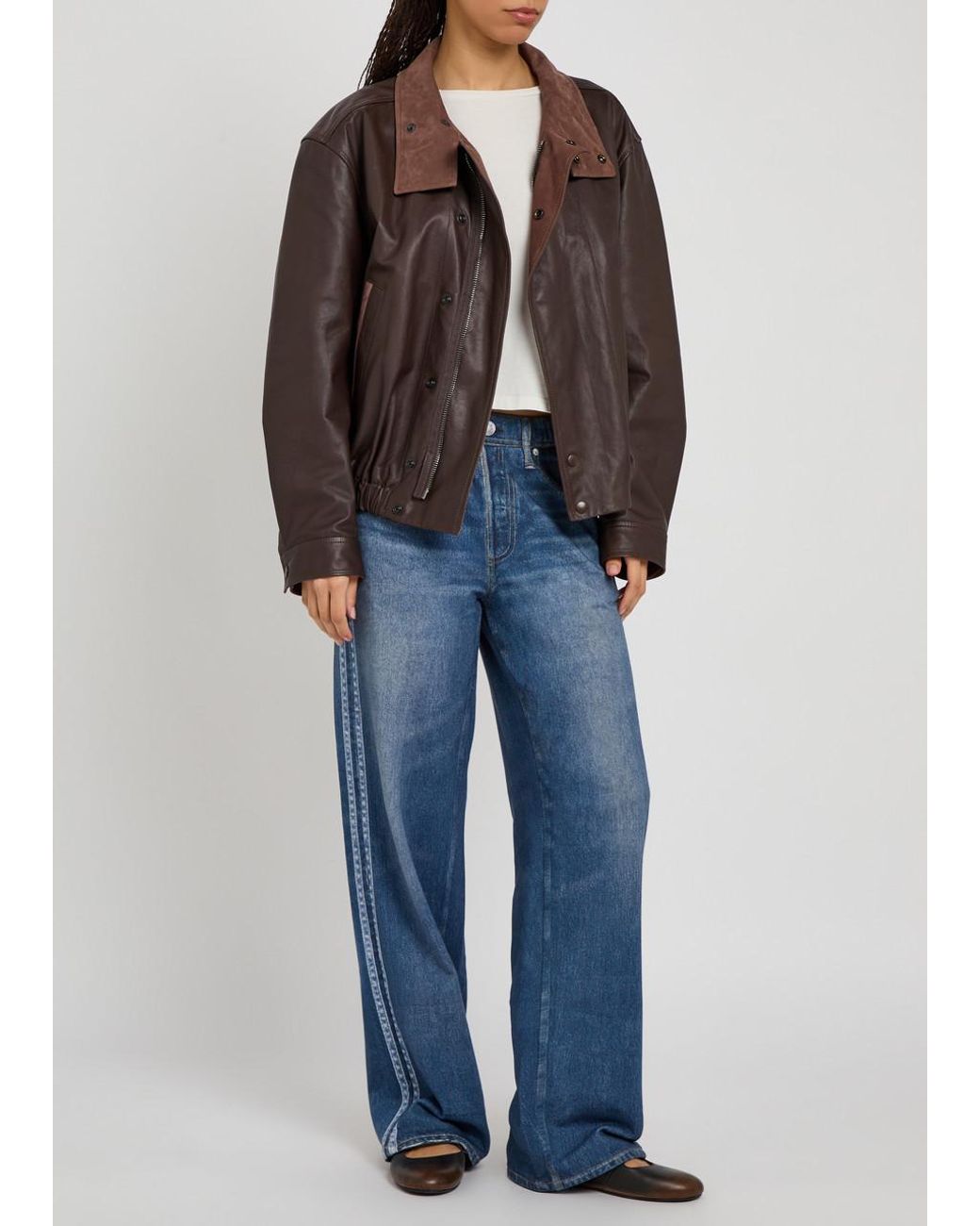 Rag & Bone Blue Denim Print Terry Sweatpants