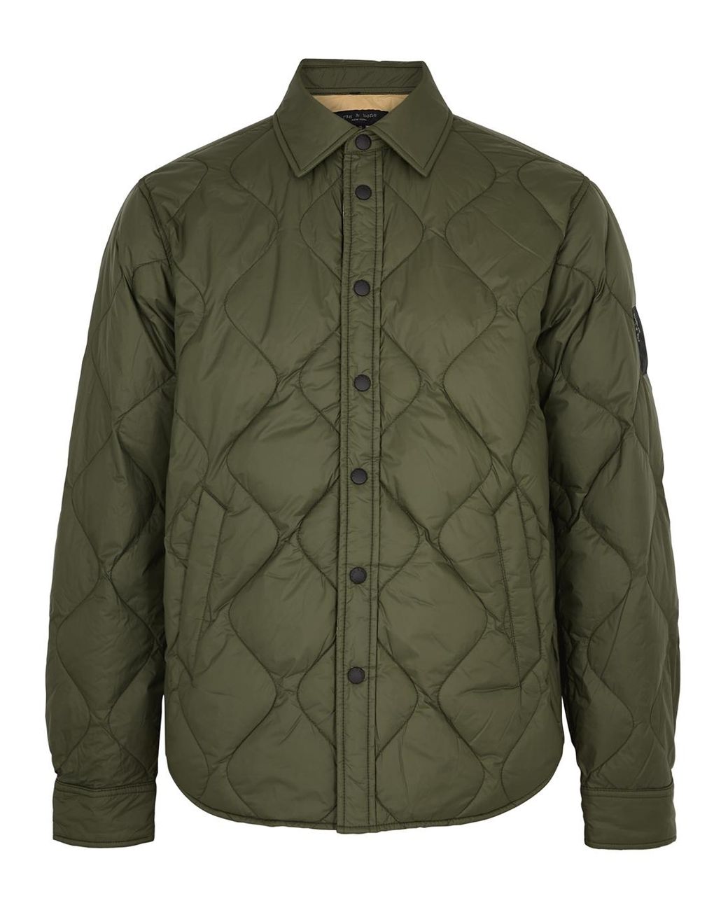 Rag & Bone Army Green Quilted Shell Jacket for Men Lyst