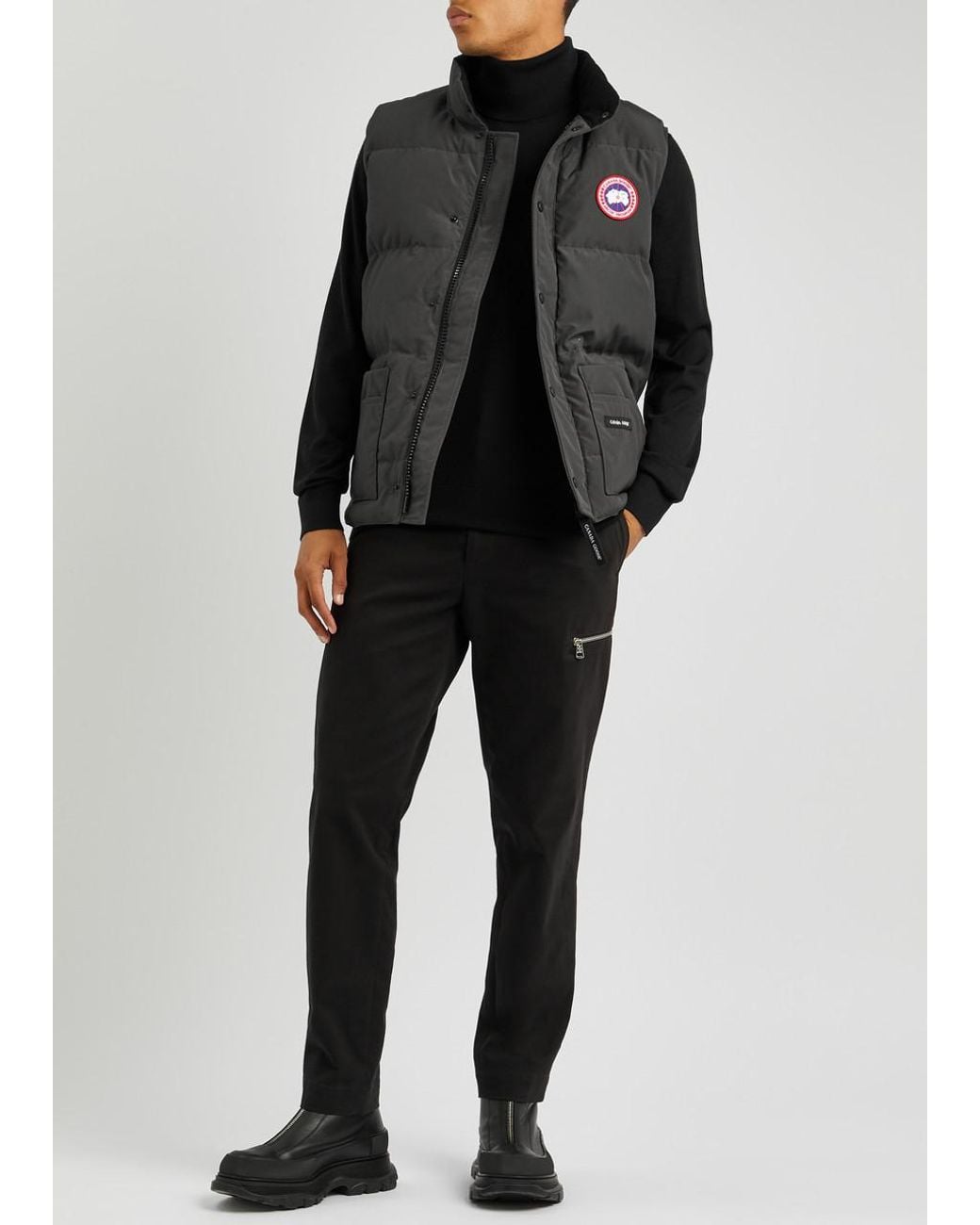 Canada Goose Black Freestyle Quilted Artic-tech Gilet