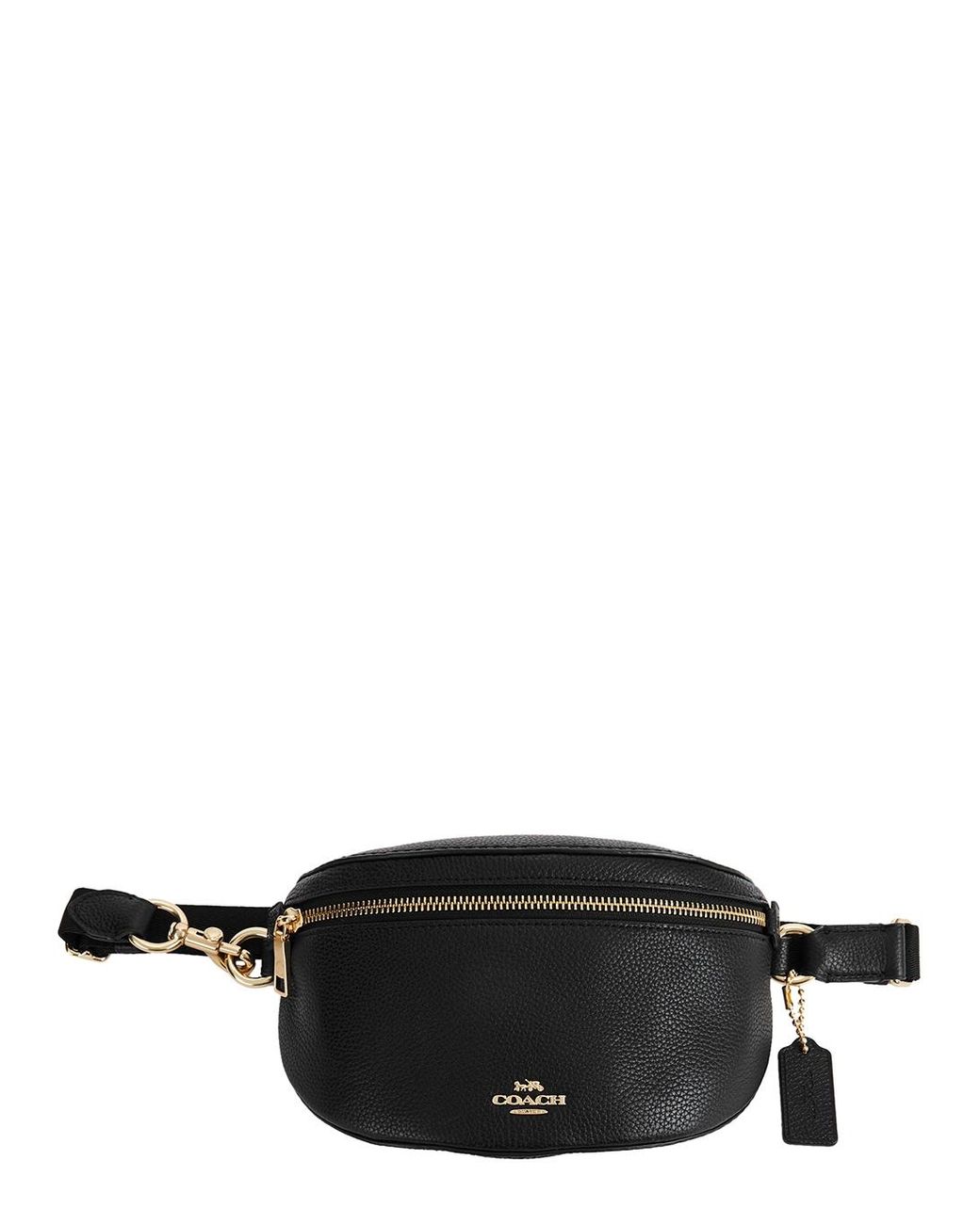 COACH Bethany Leather Belt Bag in Black | Lyst