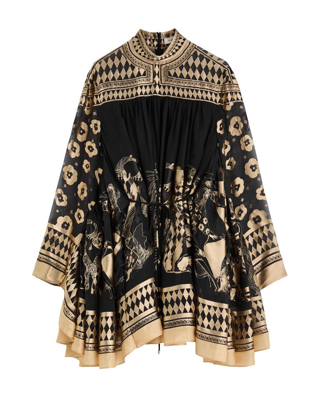 【Zimmermann】ILLUSTRATION OTTO MINI バットウィング ミニ Zimmermann Illustration Otto Mini Dress – Vermillion