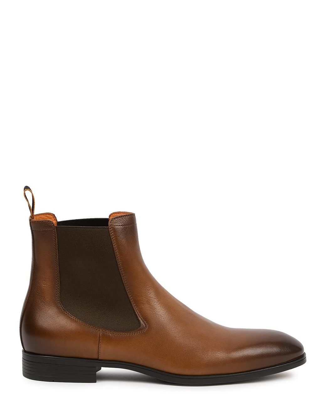 Santoni Detoxify Leather Chelsea Boots in Brown for Men | Lyst