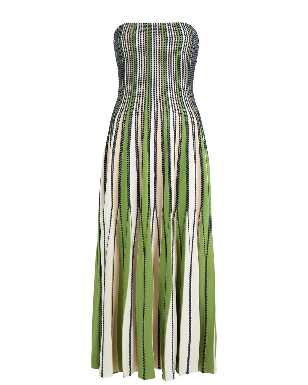Jonathan Simkhai Soleil Striped Knit-Jersey Midi Dress in Green | Lyst Jonathan Simkhai Soleil Striped Knit-Jersey Midi Dress in Green | Lyst