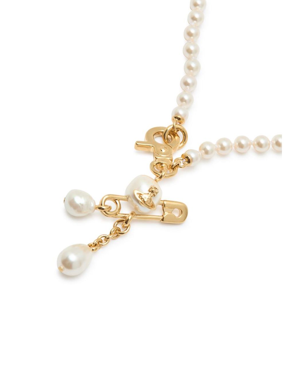 Vivienne Westwood Claude Small Faux Pearl Necklace in