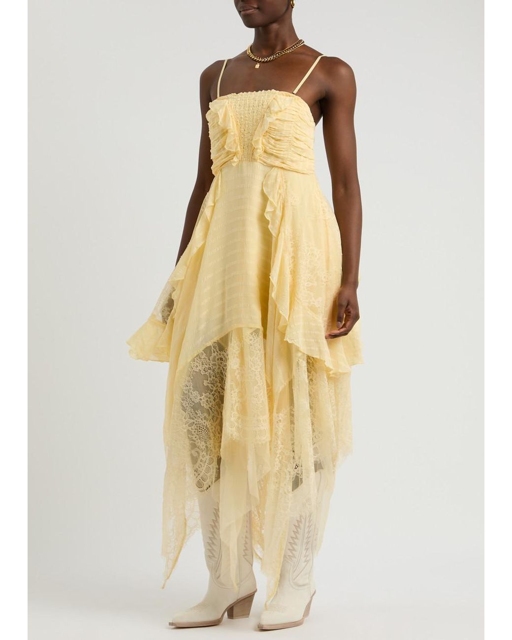 beach bliss maxi dress free people Gray Maxi Dress White / M