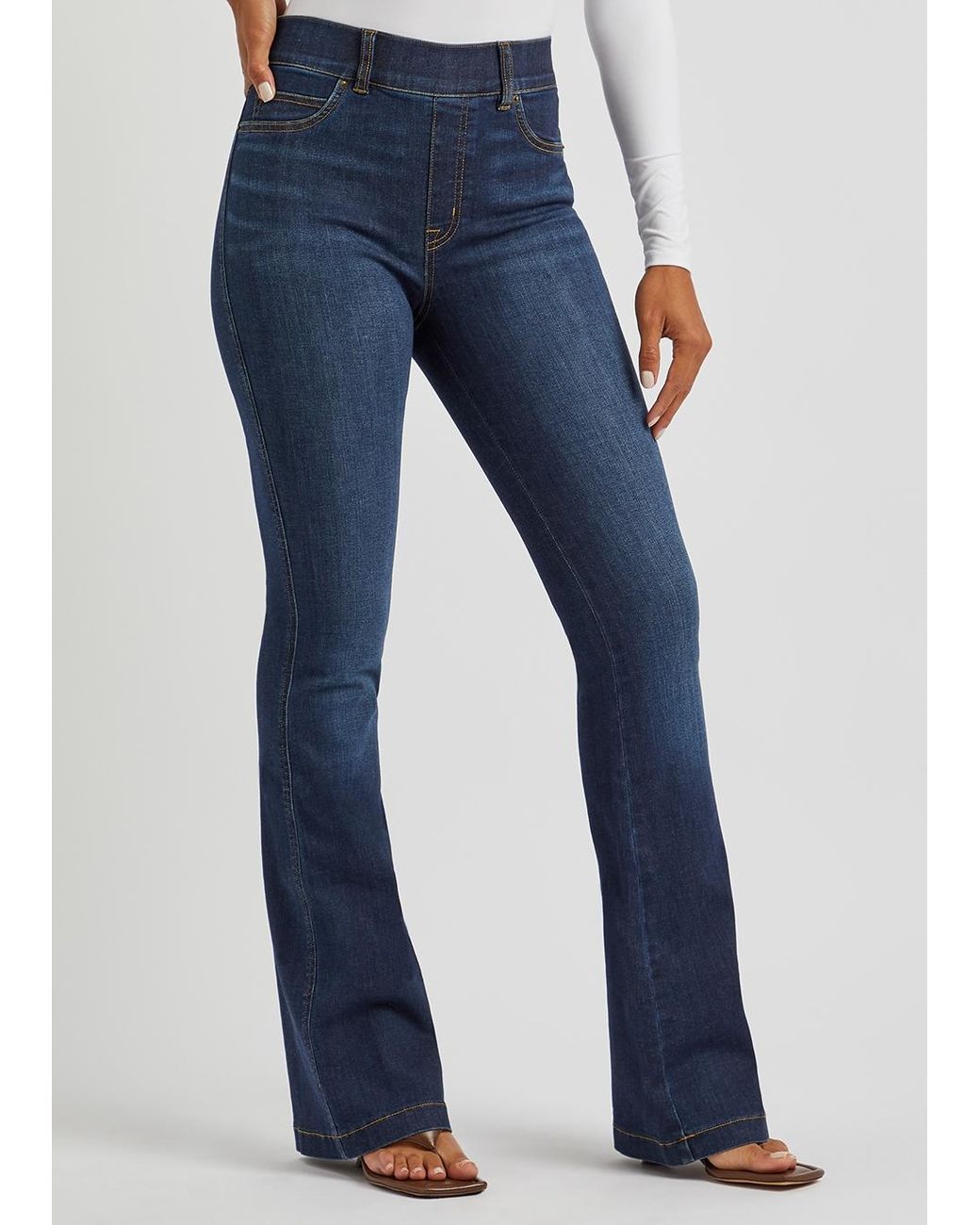 Spanx Flared-leg Jeans in Blue | Lyst UK