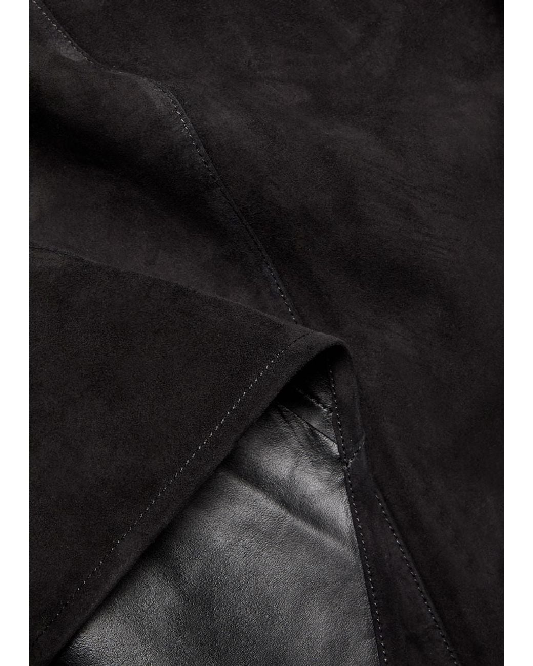 Nour Hammour Black Suede Head Scarf