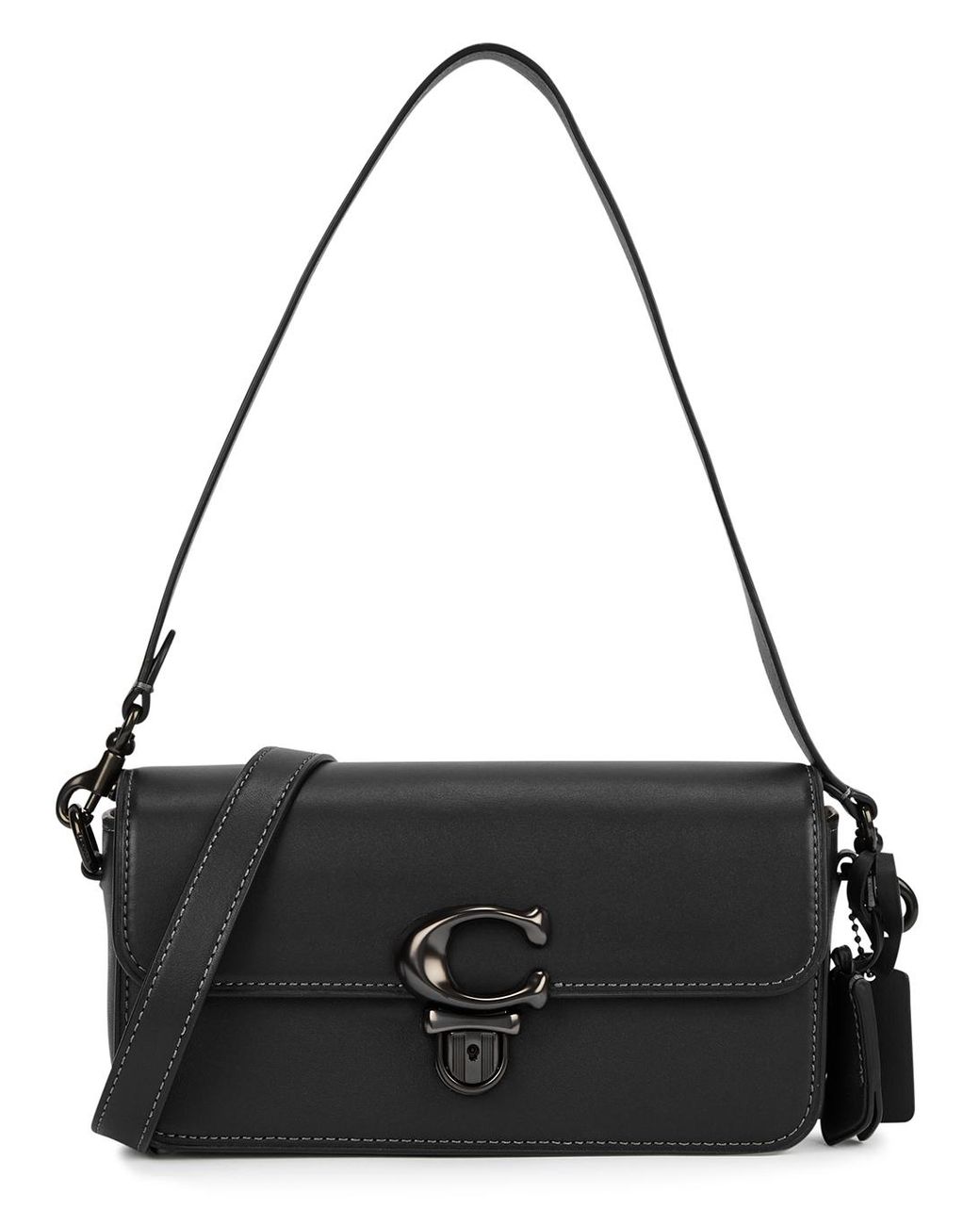 COACH Studio Baguette Leather Shoulder Bag in Black Lyst